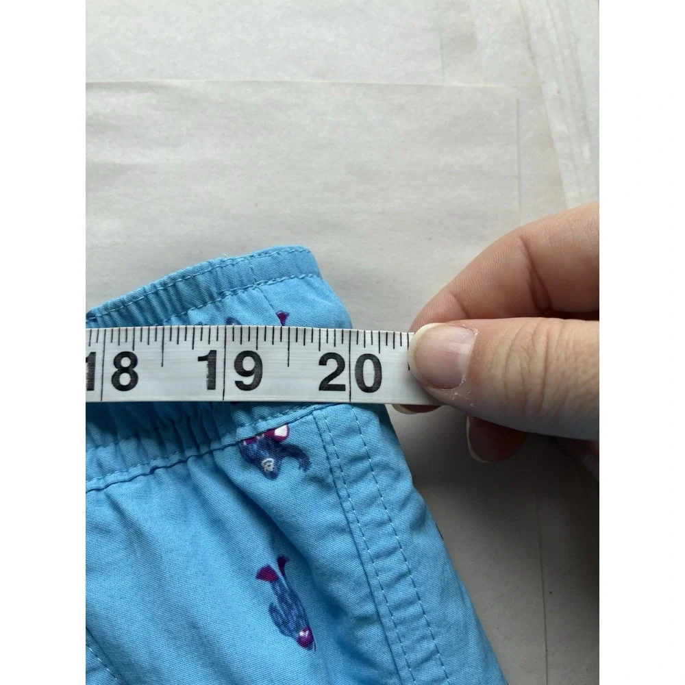 Eddie Bauer All Over Print Swim Shorts‎ Men's XL Blue Pockets Mesh Lined Beach